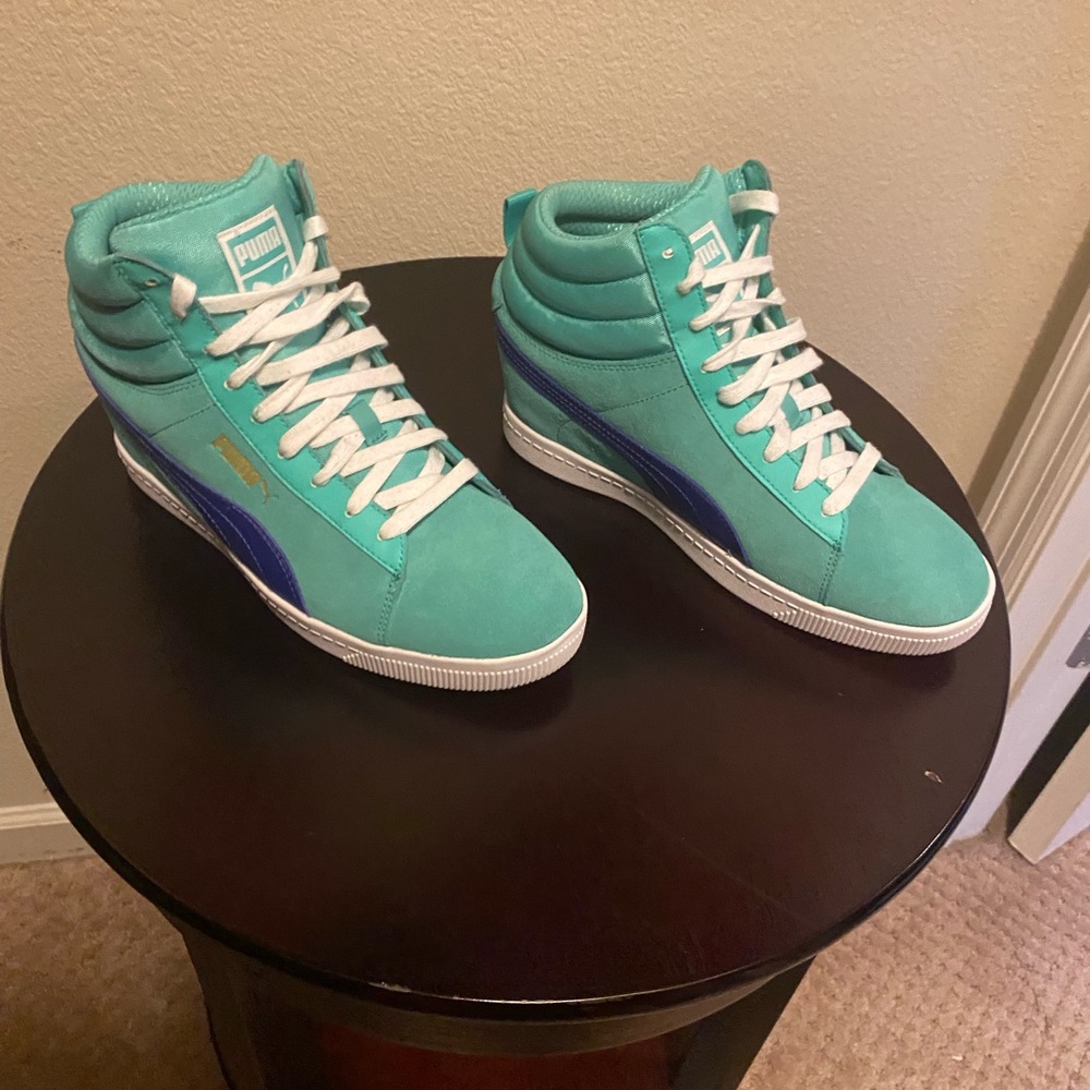 Puma Wedge Blue/Turquoise Sneakers